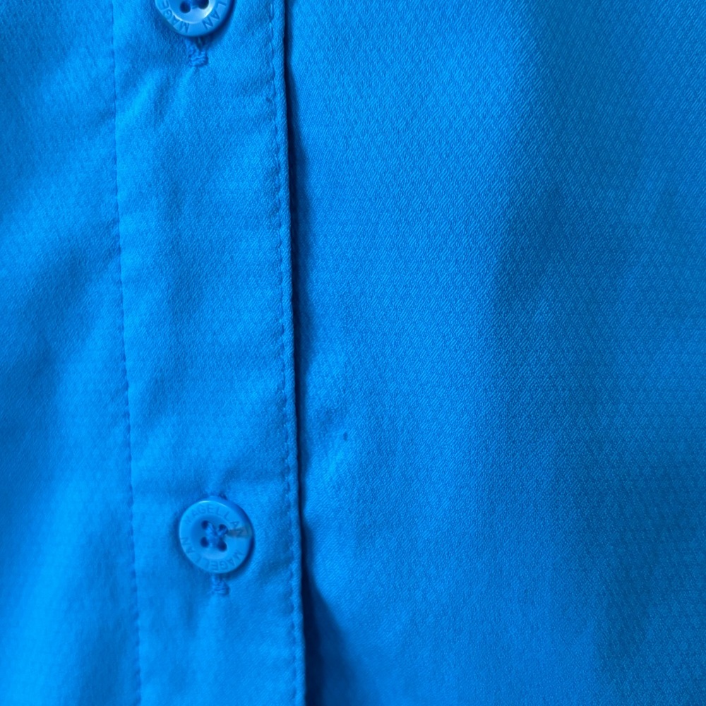 Magellan Outdoors Women's Blue Button-Down Shirt - Picture 5 of 5